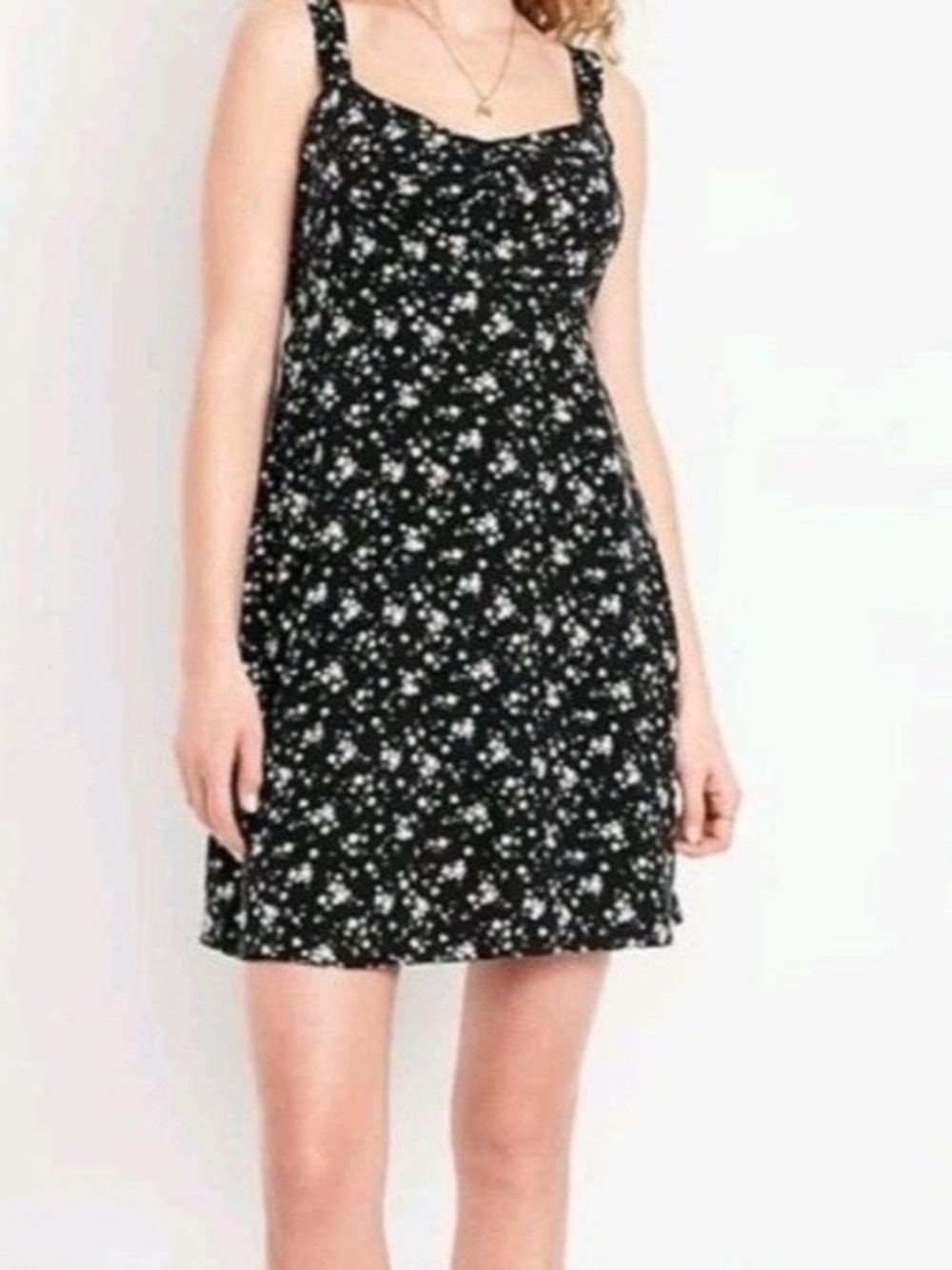 Old Navy womens large mini summer dress floral dark academia cottagecore